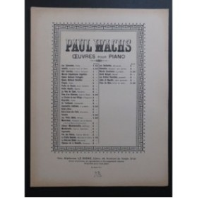 WACHS Paul Marche Canadienne Piano 4 mains