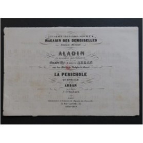 ARBAN Aladain de Groot La Périchole Offenbach Piano 4 mains Piano 1869