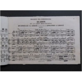 ARBAN Aladain de Groot La Périchole Offenbach Piano 4 mains Piano 1869