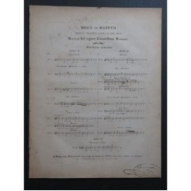 ROSSINI G. Mosè in Egitto No 12 Chant Piano ca1825
