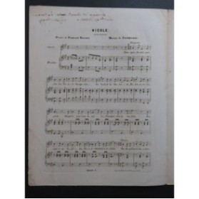 FROMHERZ Nicole Dédicace Parfait Rouges Chant Piano ca1850