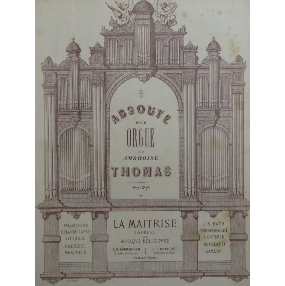 THOMAS Ambroise Absoute Orgue ca1860