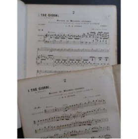 LUTGEN H. J. I Tre Giorni Plaisir d'Amour Violoncelle Piano ou Orgue ca1855