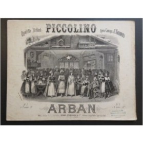 ARBAN Piccolini E. Guiraud Quadrille Piano ca1875