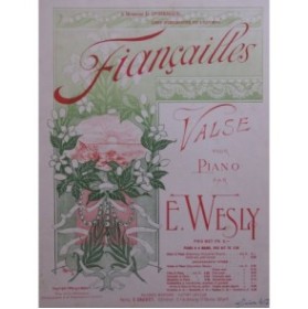 WESLY Émile Fiançailles Piano 1900