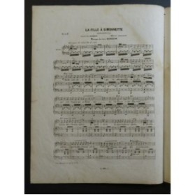 HENRION Paul La Fille à Simonette Chant Piano 1845