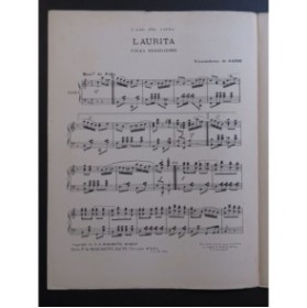 DE SANDE Viscondessa Laurita Piano 1914