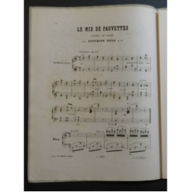 LEFÉBURE-WÉLY A. Le Nid de Fauvettes Piano XIXe siècle