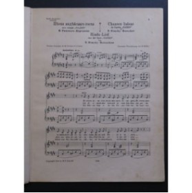 RIMSKY-KORSAKOFF N. Chanson Indoue Chant Piano 1914