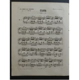 KORBACH J. J. Clara Schottisch Piano ca1850