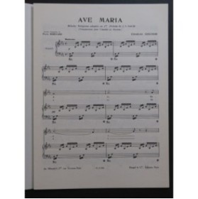 GOUNOD Charles Ave Maria Chant Piano 1970