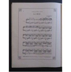 ROPARTZ Joseph Guy La Mer Chant Piano ca1925