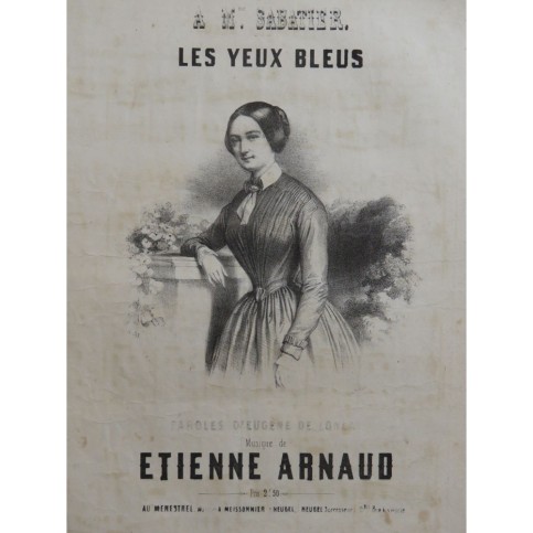 ARNAUD Etienne Les yeux Bleus Chant Piano ca1840