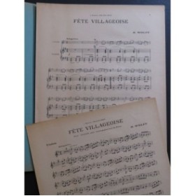WOLFF H. Fête Villageoise Violon Piano 1938