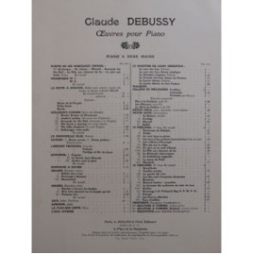 DEBUSSY Claude L'Isle Joyeuse Piano