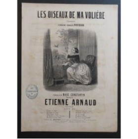 ARNAUD Etienne Les Oiseaux de ma Volière Chant Piano 1856