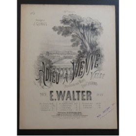 WALTER E. Adieu à Vienne Piano ca1895