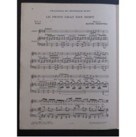 ROSENTHAL Manuel Le petit chat est mort Chant Piano 1934