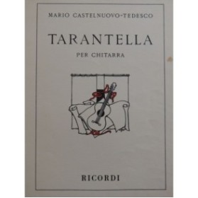CASTELNUOVO-TEDESCO Mario Tarantello Guitare1976