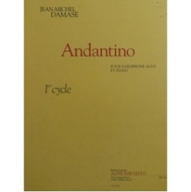 DAMASE Jean-Michel Andantino Piano Saxophone alto 2004