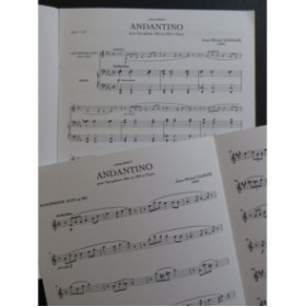 DAMASE Jean-Michel Andantino Piano Saxophone alto 2004