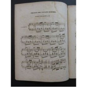 SCHULHOFF Jules Chanson des Paysans Bohèmes Piano ca1850