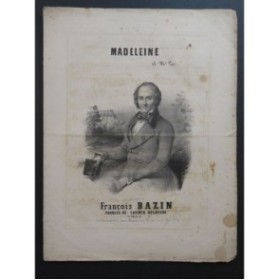 BAZIN François Madeleine Chant Piano ca1840