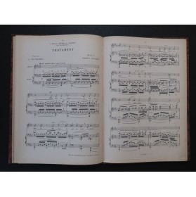 DUPARC Henri Mélodies pour Chant Piano 1911