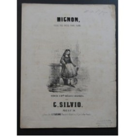 SILVIO G. Mignon Polka Piano ca1850