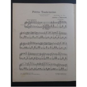 SCOTTO V. CHRISTINÉ H. Petite Tonkinoise Schottish Piano 1906