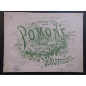 WALDTEUFEL Émile Pomone Suite de Valses Piano 4 mains ca1878