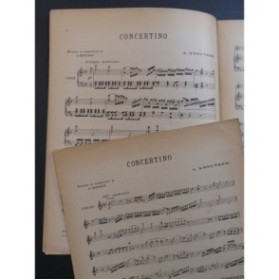 KREUTZER Auguste Concertino Piano Violon 1921