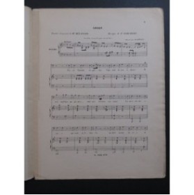 SCHUBERT Franz Adieu Piano Chant ca1845