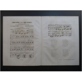 CLAPISSON Louis L'Education à la Jean Jacques Chant Piano ca1860