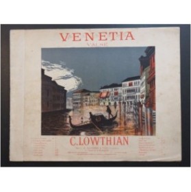 LOWTHIAN C. Venetia Valse Piano ca1890