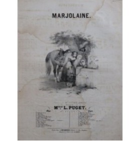 PUGET Loïsa Marjolaine Chant Piano 1842