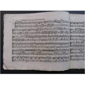 GIRARD DE PROPIAC La Fausse Paysanne Ouverture Clavecin Piano et Violon ca1790