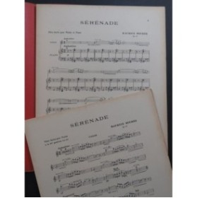 BEURÉE Maurice Sérénade Violon Piano ca1920