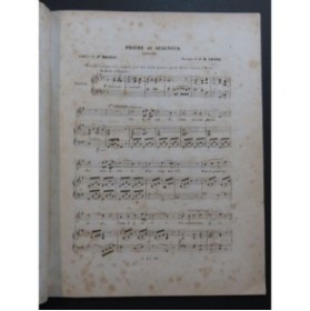 CROZE J. B. Prière au Seigneur Cantique Chant Orgue ca1840