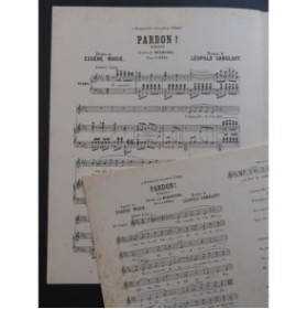 GANGLOFF Léopold Pardon Romance Chant Piano