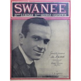 GERSHWIN George Swanee Chant Piano 1919