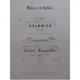 BURGMULLER Frédéric Alla Turca Piano ca1830