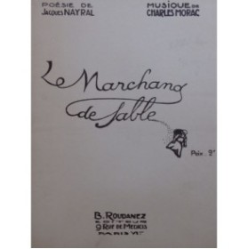 MORAC Charles Le Marchand de Sable Chant Piano 1920
