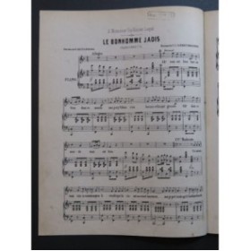 VANDEN BOGAERDE F. L. Le Bonhomme Jadis Chant Piano ca1850