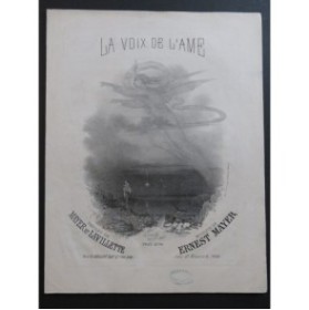 MAYER Ernest La Voix de l'Ame Chant Piano 1859