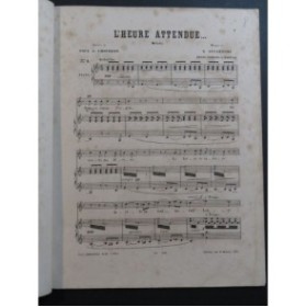 LUCANTONI Giovanni L'Heure Attendue Chant Piano ca1880
