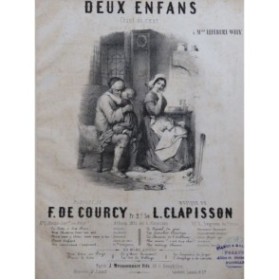 CLAPISSON Louis Deux Enfans Chant Piano 1851