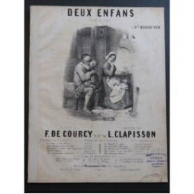 CLAPISSON Louis Deux Enfans Chant Piano 1851