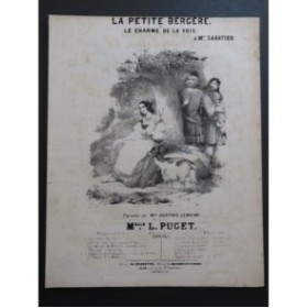 PUGET Loïsa La Petite Bergère Chant Piano 1844