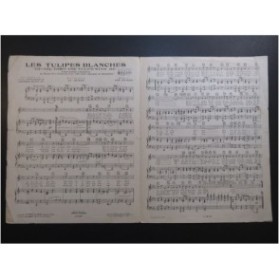 BURKE Joe Les Tulipes Blanches Chant Piano 1930